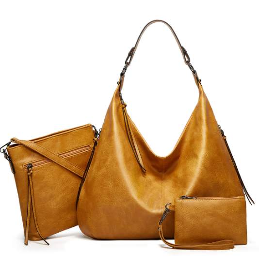 Hot selling three-piece mother bag set (yellow.)