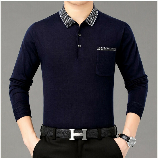 激抵長袖針織衫【2660款上青真口袋】尺碼【M-4XL】【下單後聯絡客服確認發貨尺碼】