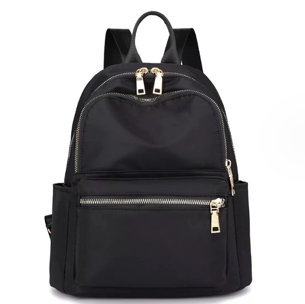 Hot-selling girls' fashionable and versatile Oxford cloth backpack in black (length 30cm*width 15cm*height 35cm*)