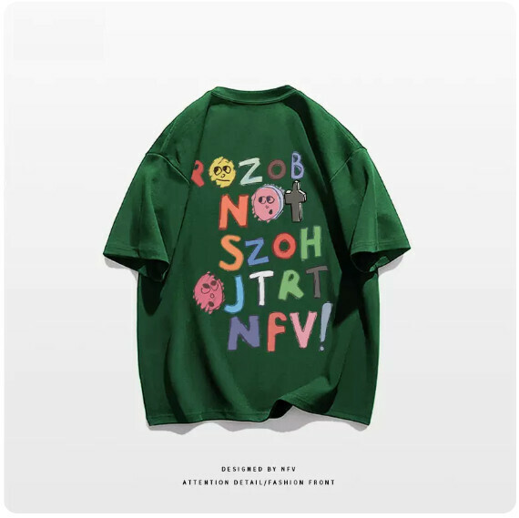 激抵圓領T恤【M-3XL】【綠色-220g】(下單後聯絡客服確認發貨尺碼) 