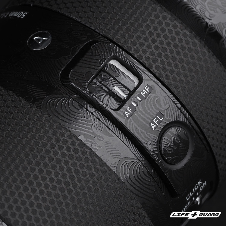 LIFE+GUARD 鏡頭貼膜安裝示意，適用 SIGMA 50mm F1.2 DG DN Art