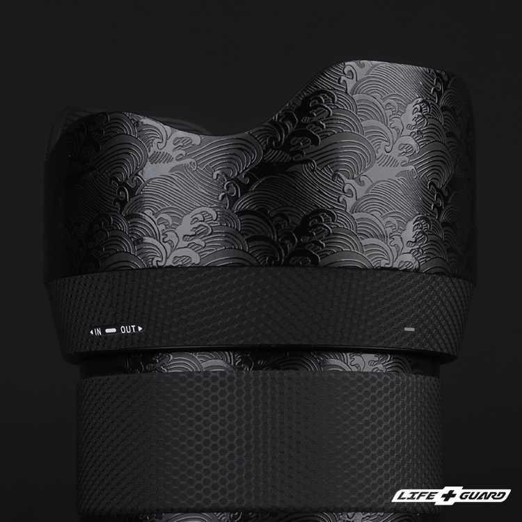 海浪黑貼膜質感特寫，LIFE+GUARD 設計風格