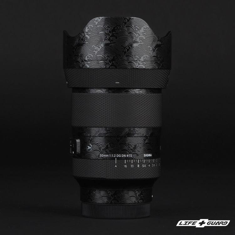 LIFE+GUARD 鏡頭貼膜安裝示意，適用 SIGMA 50mm F1.2 DG DN Art