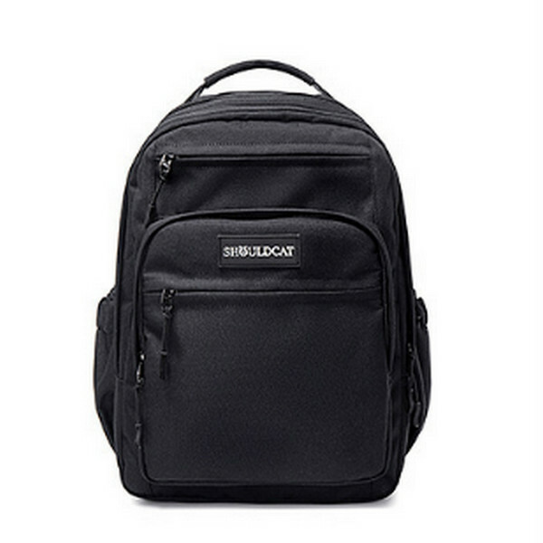 Hot selling fashionable large-capacity multi-compartment backpack for middle school and college students (black small size length 27cm*width 16cm*height 38cm*)
