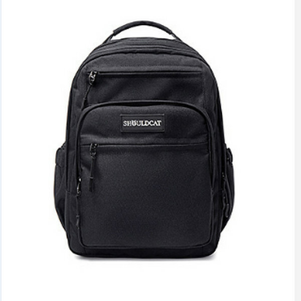 Hot selling fashionable large-capacity multi-compartment backpack for middle school students (black large size length 31cm*width 17cm*height 43cm*)