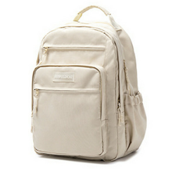Hot selling fashionable large-capacity multi-compartment backpack for middle school and college students (khaki small size length 27cm*width 16cm*height 38cm*)