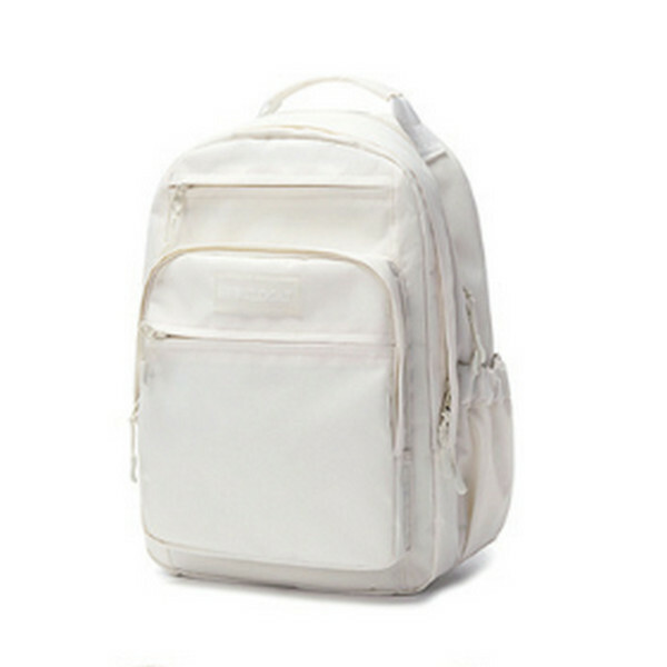 Hot selling fashionable large-capacity multi-compartment backpack for middle school students (off-white large size length 31cm*width 17cm*height 43cm*)