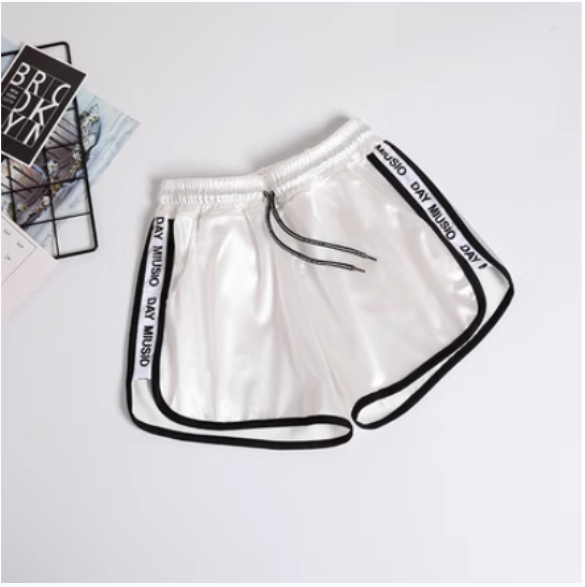 熱賣闊腿運動短褲女跑步健身潮(白色）（S-5XL）)(下單後聯絡客服確認發貨尺碼)