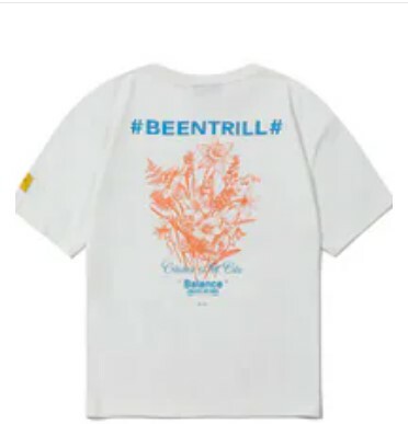 [S] BEENTRILL URBAN GARDENING OVERFIT SHORT SLEEVE T-SHIRT,OFFWHITE, BA242TS006-OF (SBT136)
