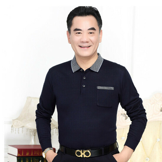 熱賣長袖針織衫【202藏青】尺碼【165/M-185/3XL】【下單後聯絡客服確認發貨尺碼】