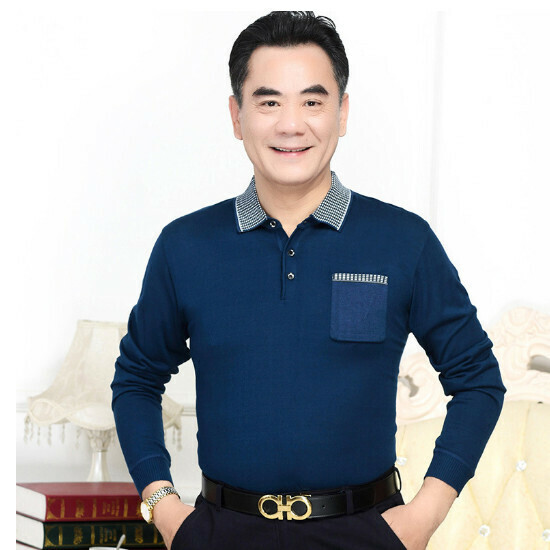 新款長袖針織衫【202藍色】尺碼【165/M-185/3XL】【下單後聯絡客服確認發貨尺碼】