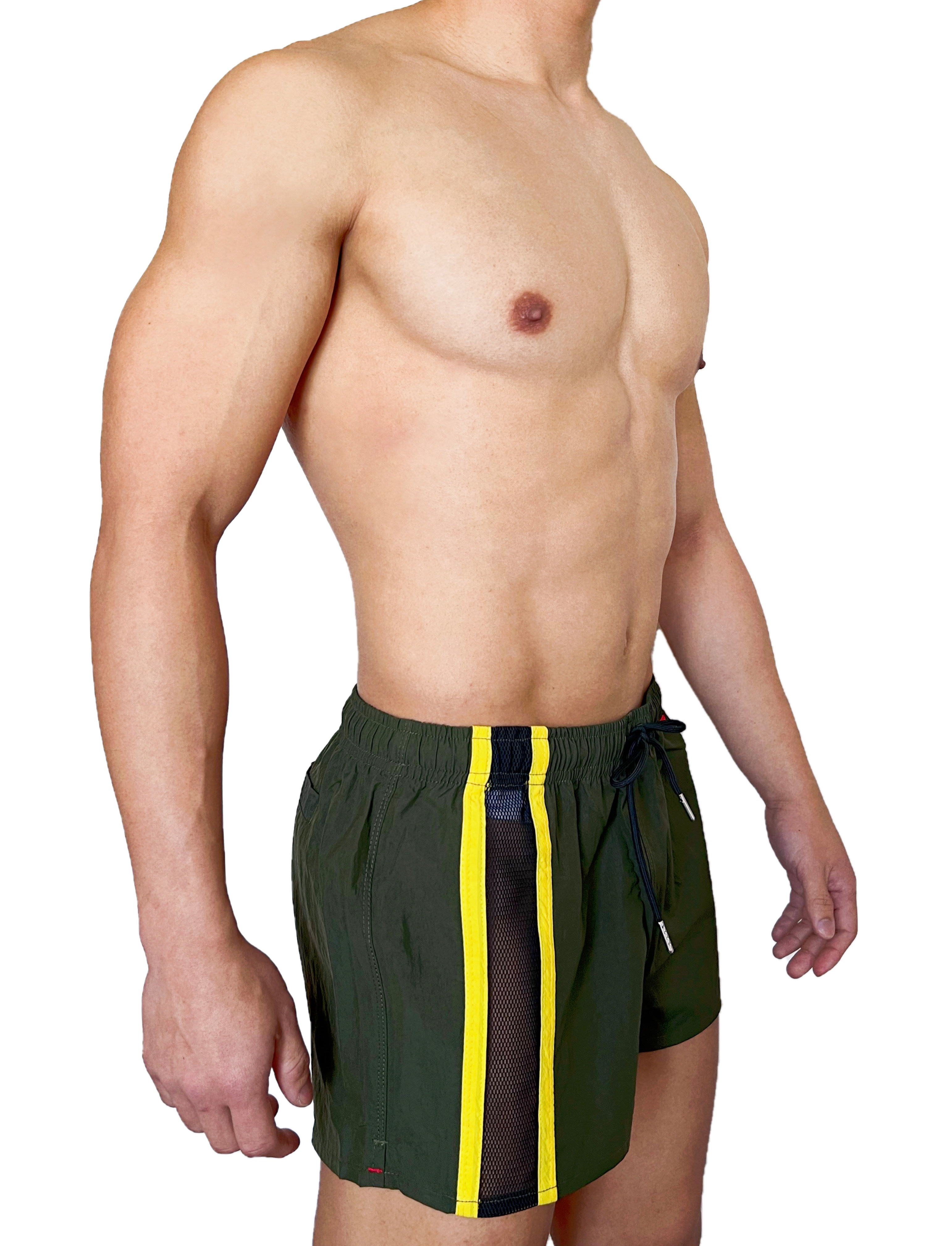 UP For Fun 沙灘短褲 軍綠