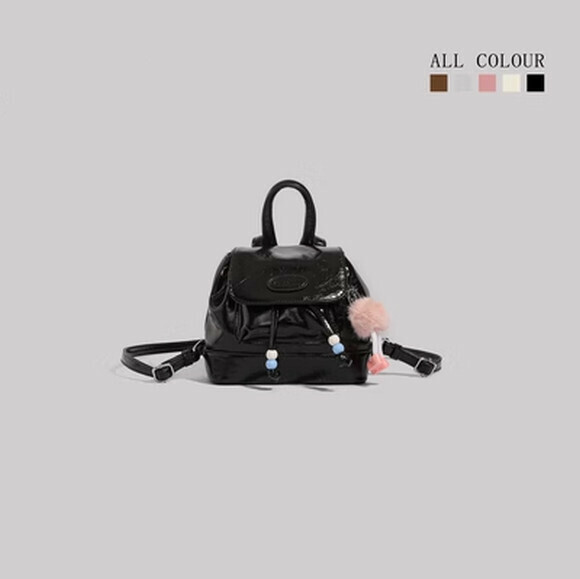 Hot Selling Autumn and Winter Student Cute Small Backpack School Bag Vacation Travel Backpack [Black] [Size: 23cm*10cm*17cm]