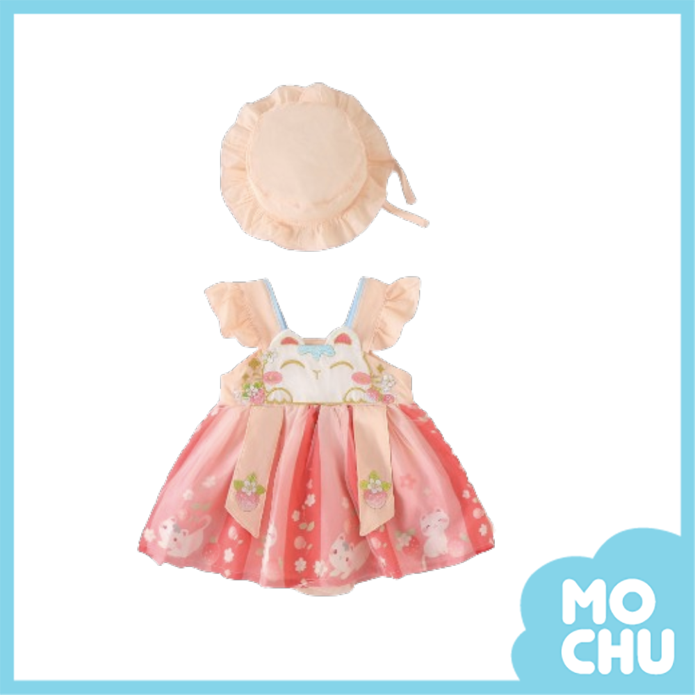 招財貓網紗包屁衣(二色)