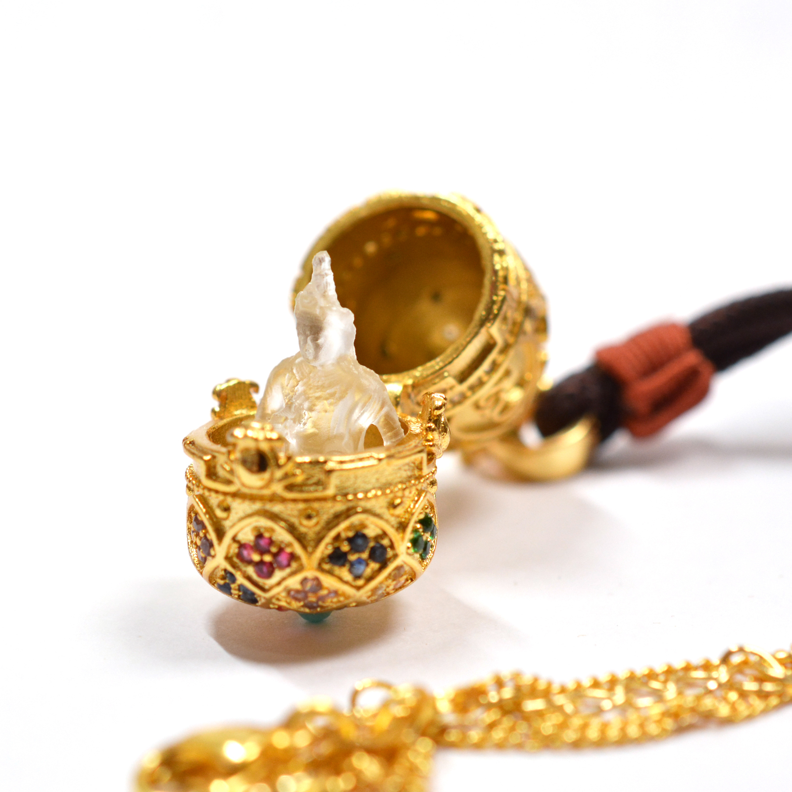 迷你琉璃佛吊咀 (頸鍊)