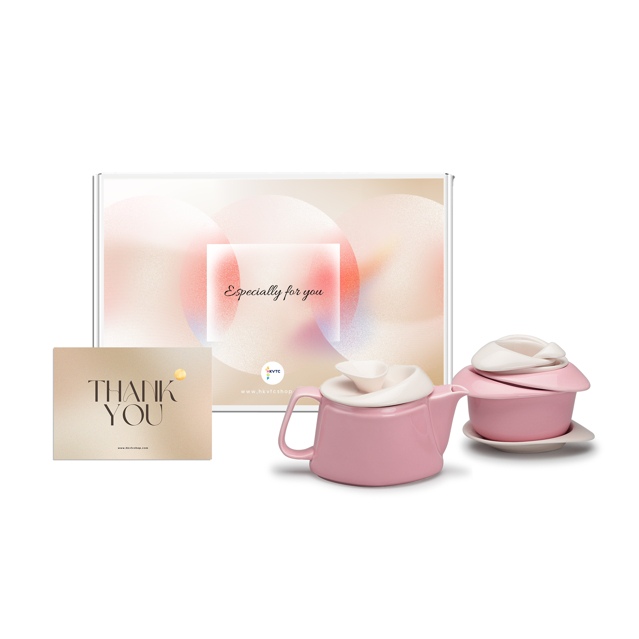 學生平面包裝設計 - 【謝意】玫瑰花茶壺套裝