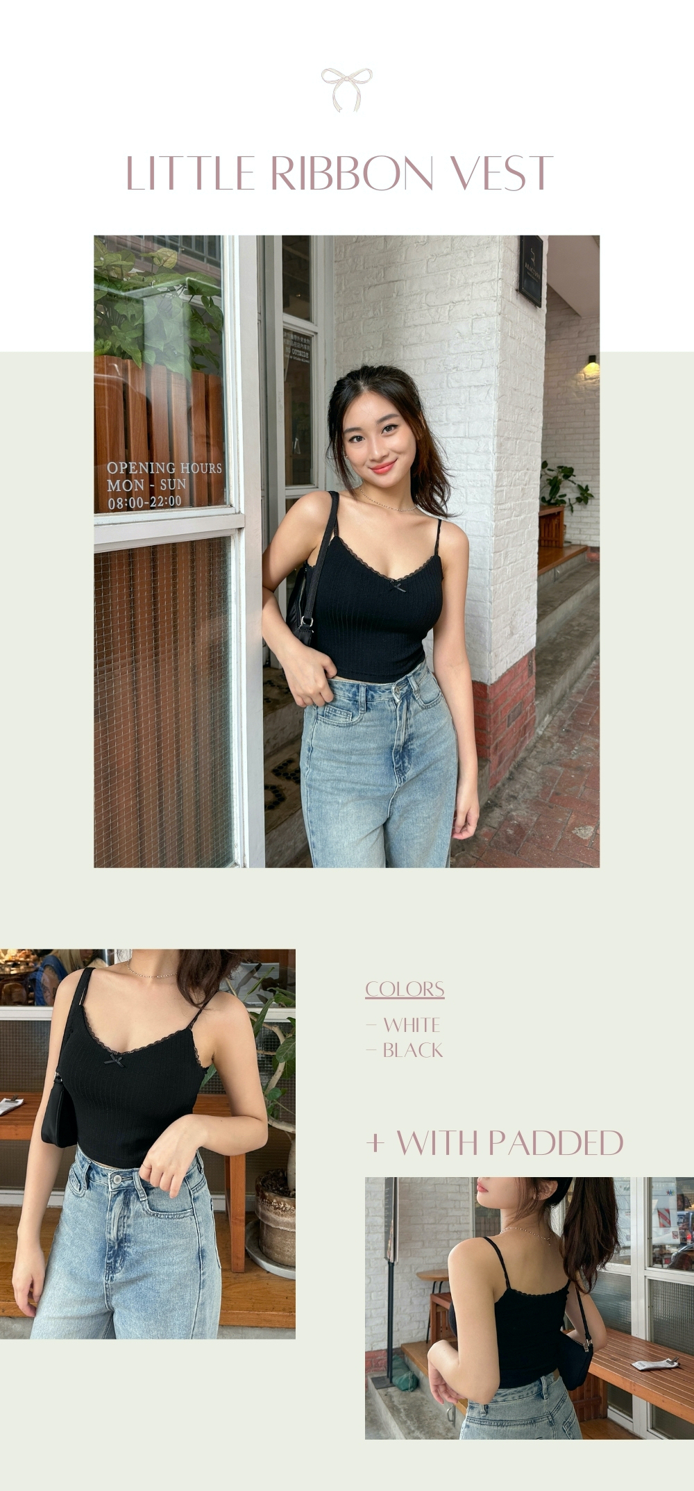LILY LACE TRIM CAMI TOP