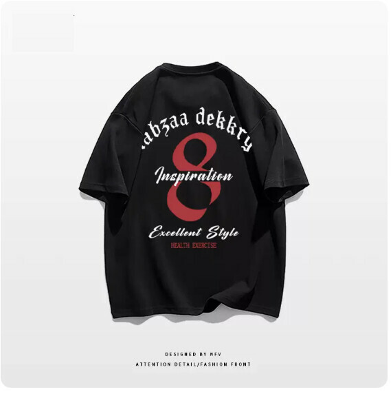 Crew Neck T-Shirt [M-3XL] [Black-220g] (Contact customer service to confirm the shipping size after placing an order) 