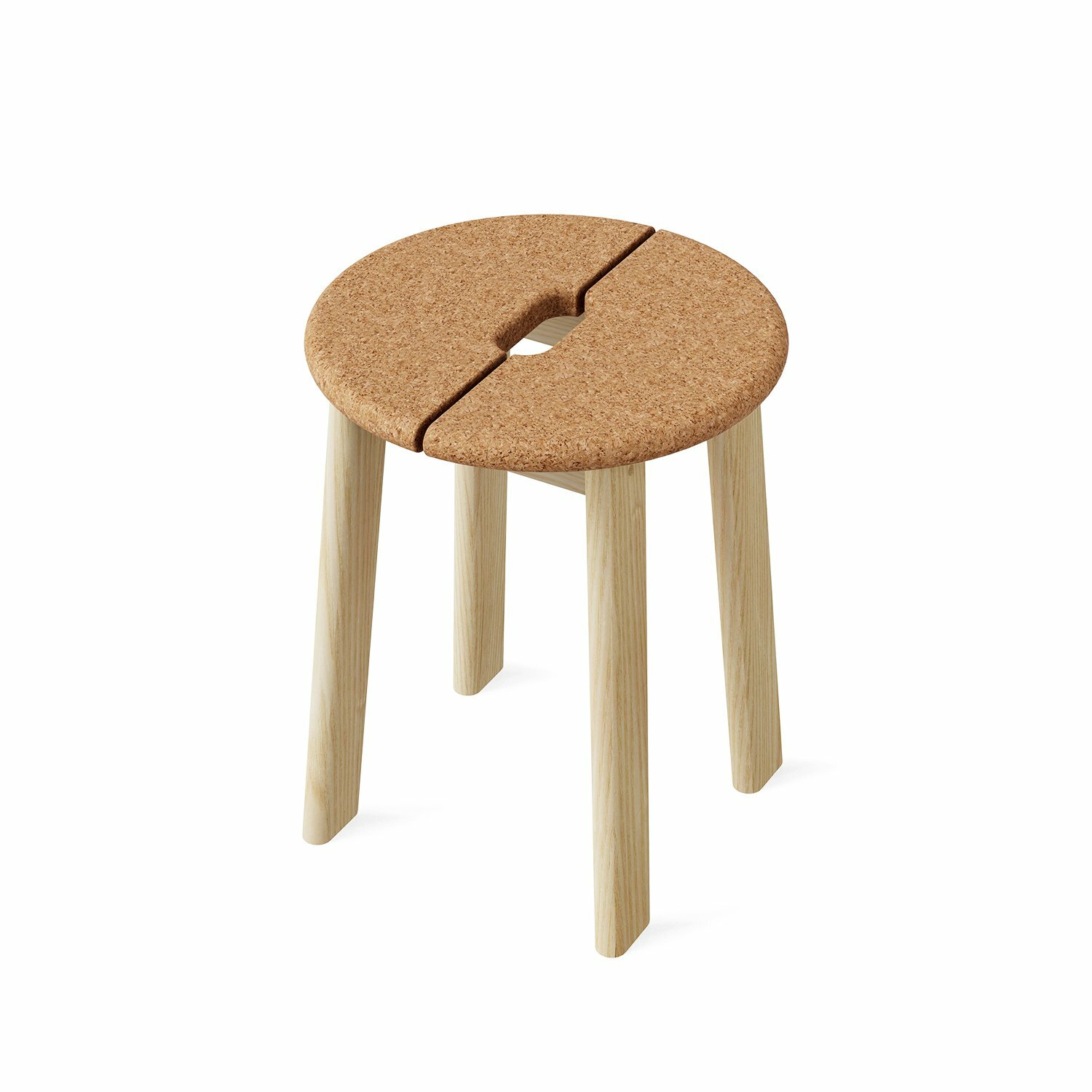 BRAVO Stool - 軟木椅座 - 原木