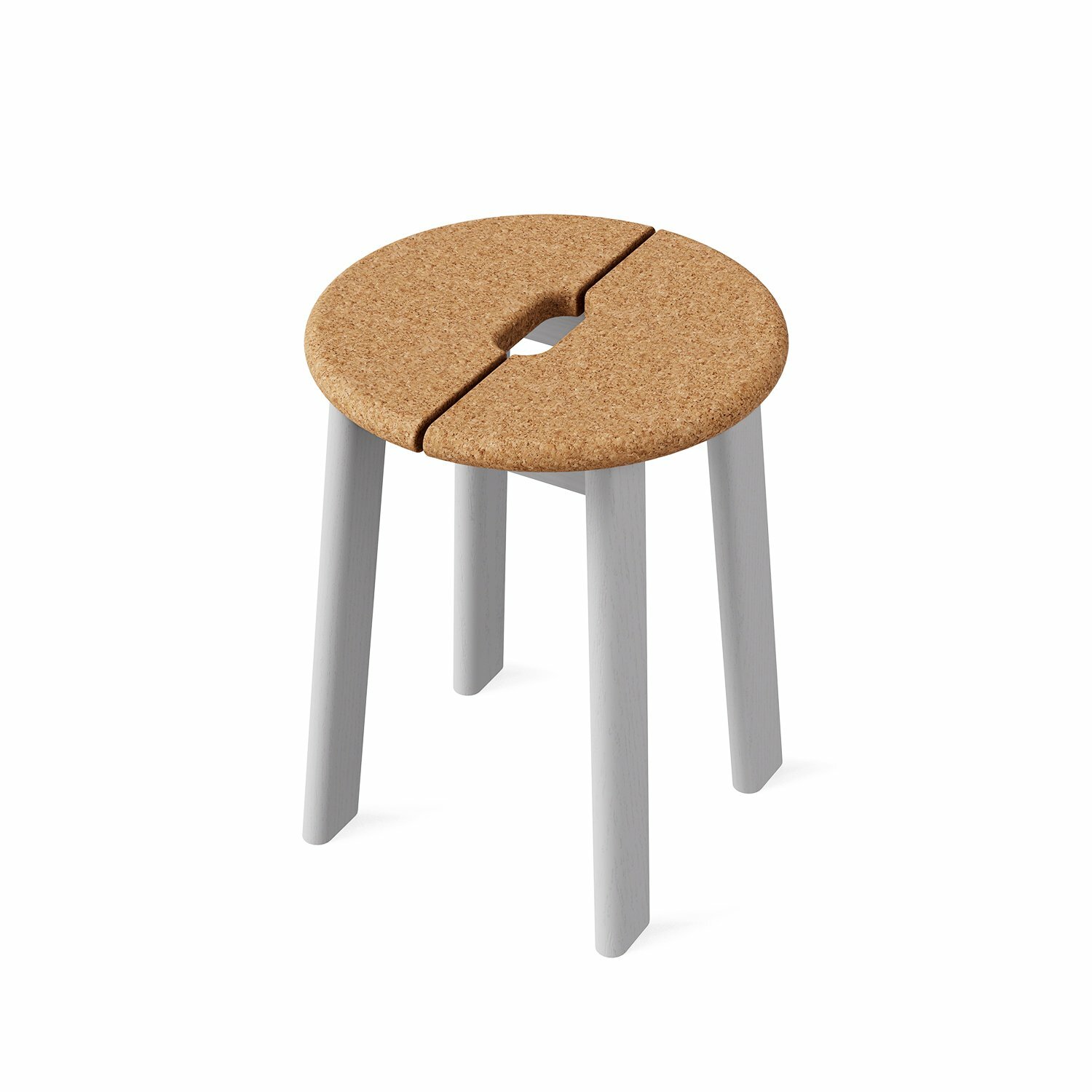 BRAVO Stool - 軟木椅座 - 灰