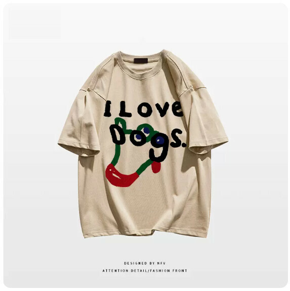 Crew Neck T-Shirt [M-3XL] [Khaki-220g] (Contact customer service to confirm the shipping size after placing an order) 