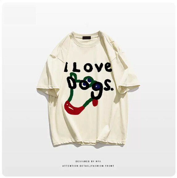 Crew neck T-shirt [M-3XL] [Apricot - 220g] (contact customer service to confirm the shipping size after placing an order) 