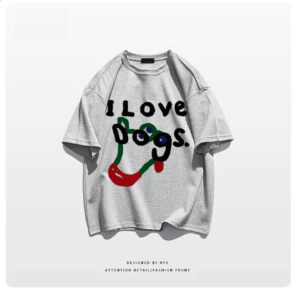 Crew neck T-shirt [M-3XL] [light gray-220g] (contact customer service to confirm the shipping size after placing an order) 