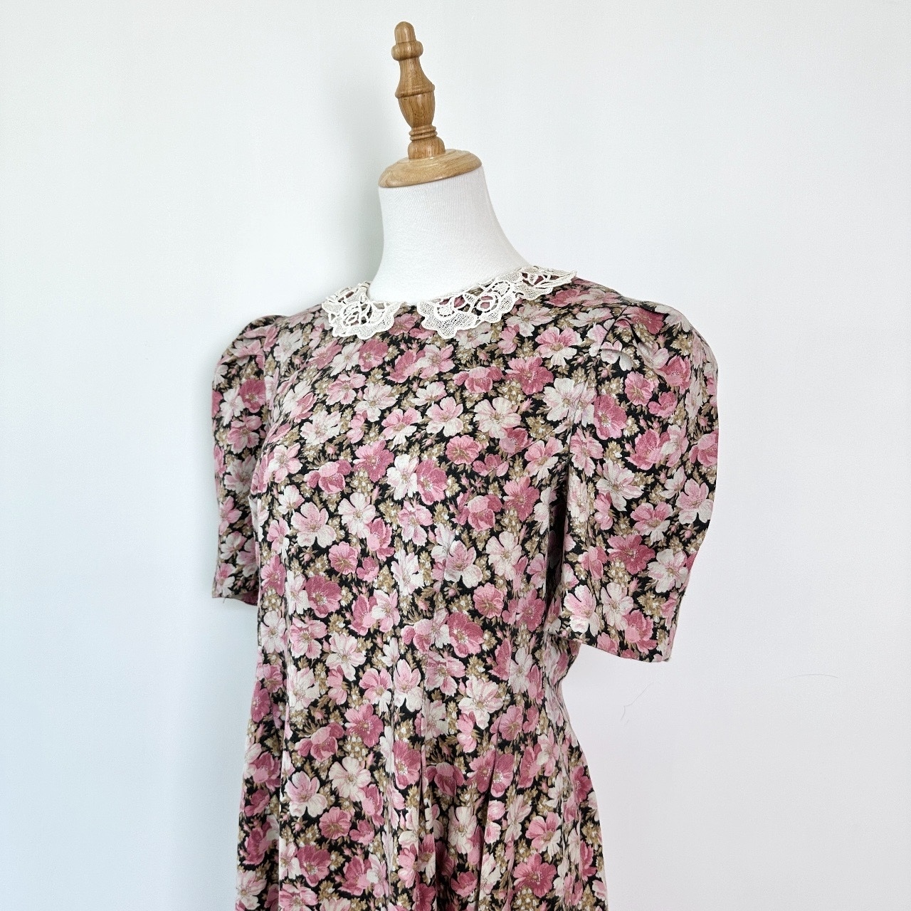 浪漫粉色櫻花美國連身裙