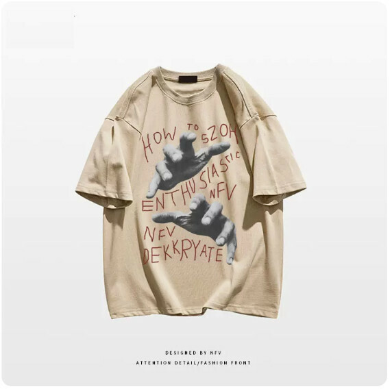 Crew Neck T-Shirt [M-3XL] [Khaki-220g] (Contact customer service to confirm the shipping size after placing an order) 