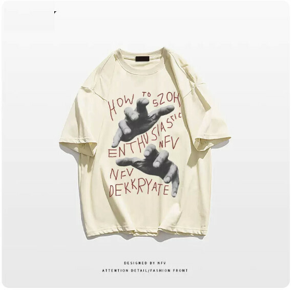 Crew neck T-shirt [M-3XL] [Apricot - 220g] (contact customer service to confirm the shipping size after placing an order) 