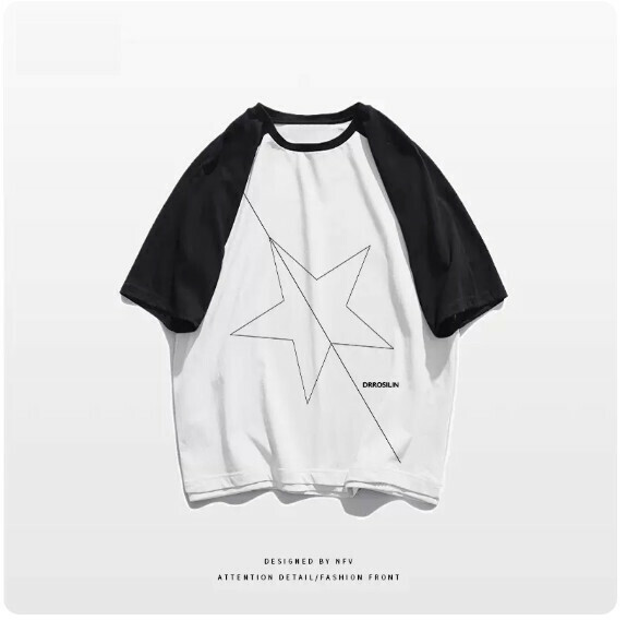 Crew neck T-shirt [M-3XL] [black spell white-220g] (contact customer service to confirm the shipping size after placing an order) 