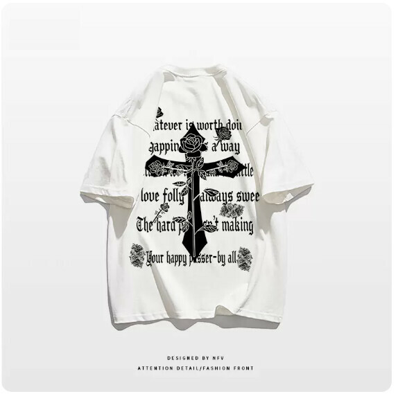 爆款圓領T恤【M-3XL】【白色】(下單後聯絡客服確認發貨尺碼) 
