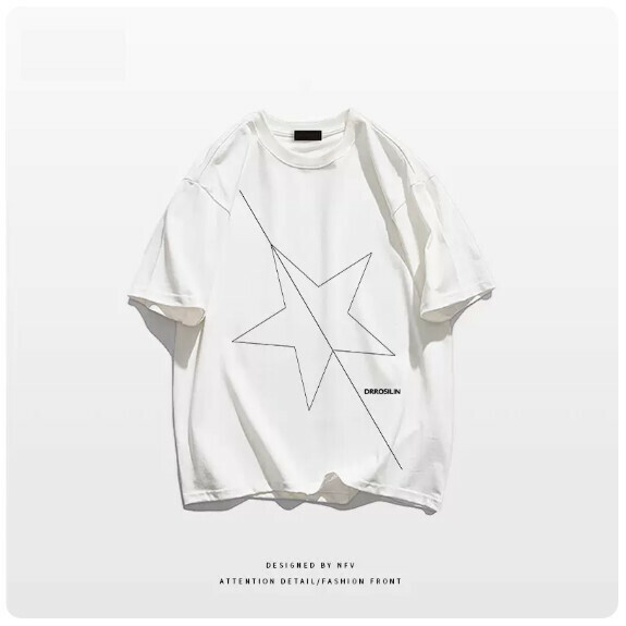 Crew neck T-shirt [M-3XL] [White-220g] (Contact customer service to confirm the shipping size after placing an order) 