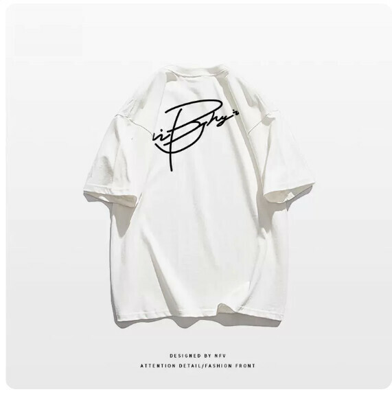 Crew neck T-shirt [M-3XL] [White-220g] (Contact customer service to confirm the shipping size after placing an order) 