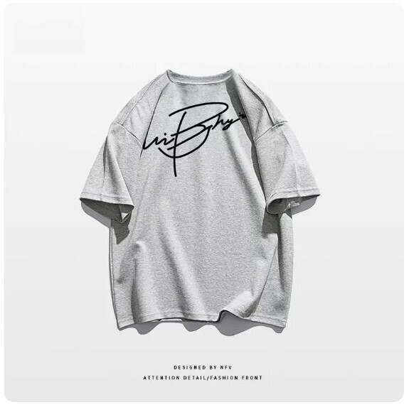 Crew neck T-shirt [M-3XL] [light gray-220g] (contact customer service to confirm the shipping size after placing an order) 