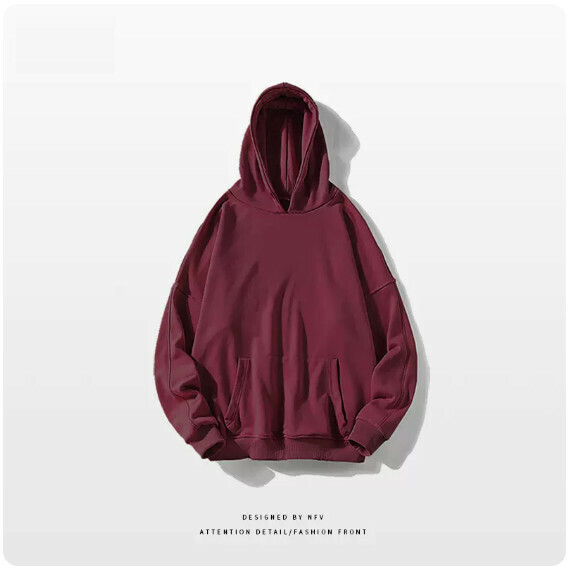 爆款圓領衛衣【M-3XL】【酒紅色-薄款】(下單後聯絡客服確認發貨尺碼) 