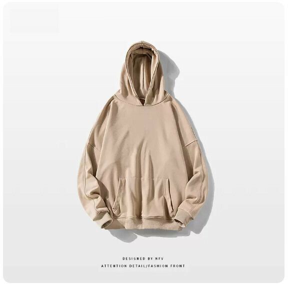 爆款圓領衛衣【M-3XL】【卡其色-薄款】(下單後聯絡客服確認發貨尺碼) 