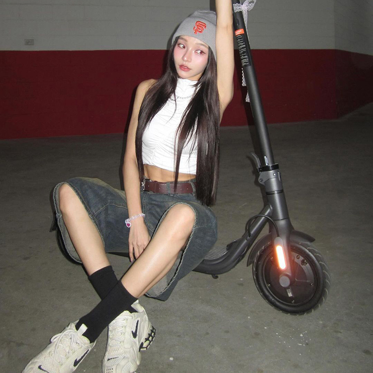 褶皺背心上衣（in stock)