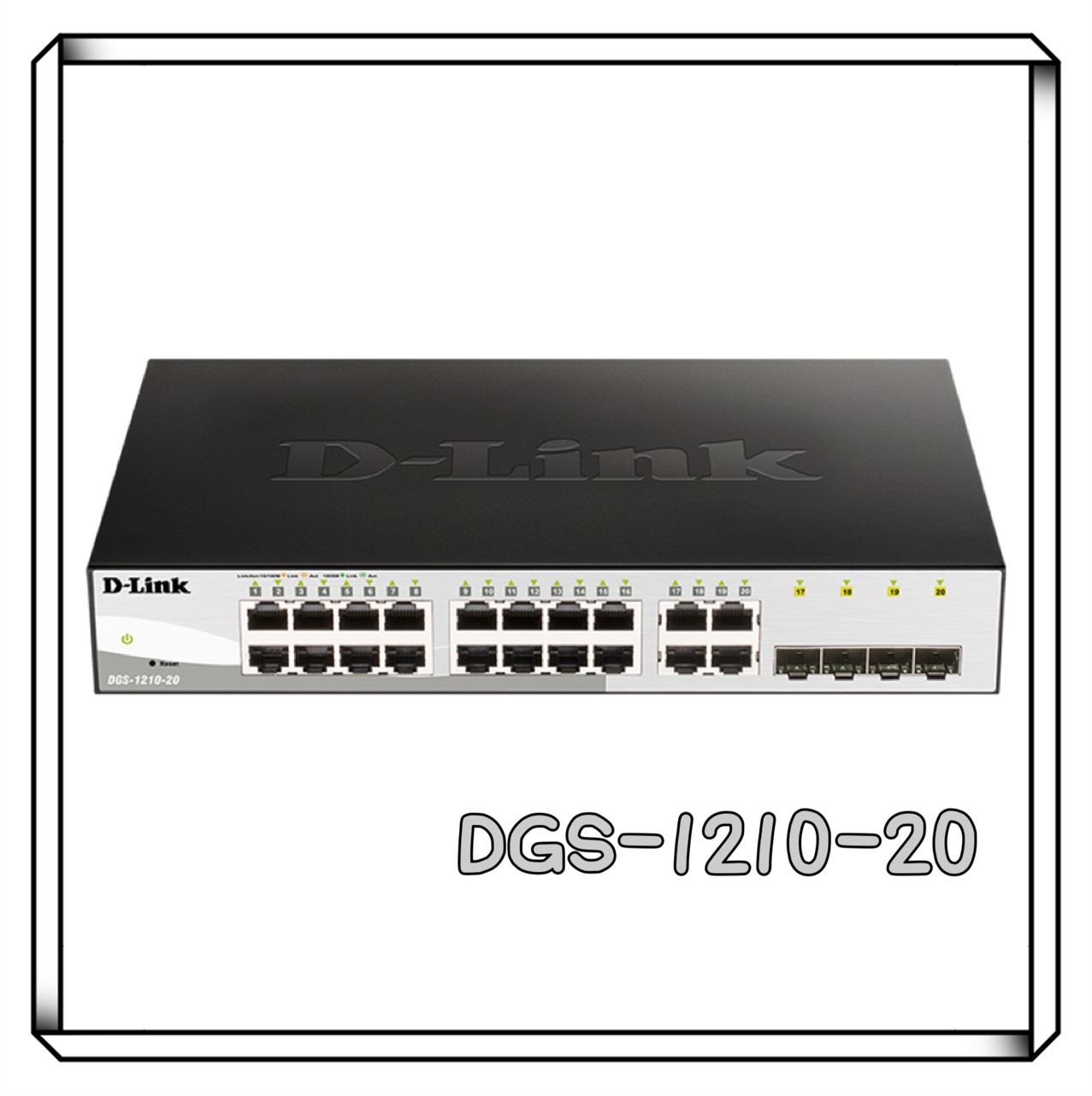 D-Link 友訊 DGS-1210-20 智慧型網管交換器