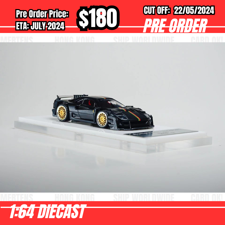 PO-$180 * Autobots * 1:64 F40 Yasid Black [OD16/05]