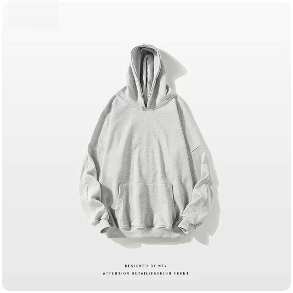 爆款圓領衛衣【M-3XL】【白灰色-薄款】(下單後聯絡客服確認發貨尺碼) 
