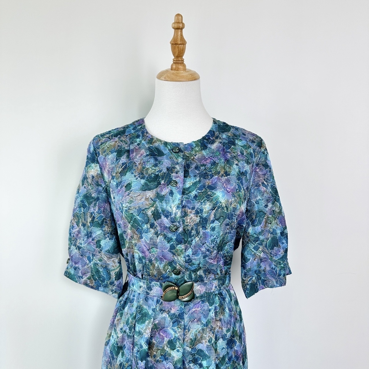 日本製水中夢幻感大花連身裙