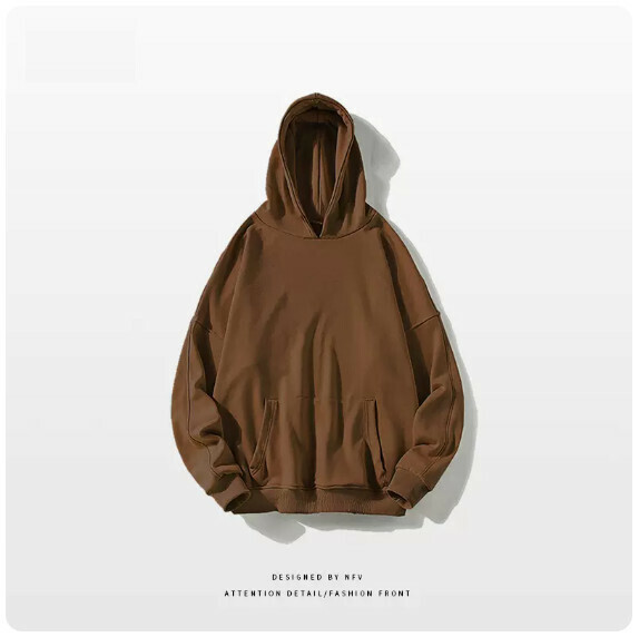 熱推圓領衛衣【M-3XL】【棕色-薄款】(下單後聯絡客服確認發貨尺碼) 