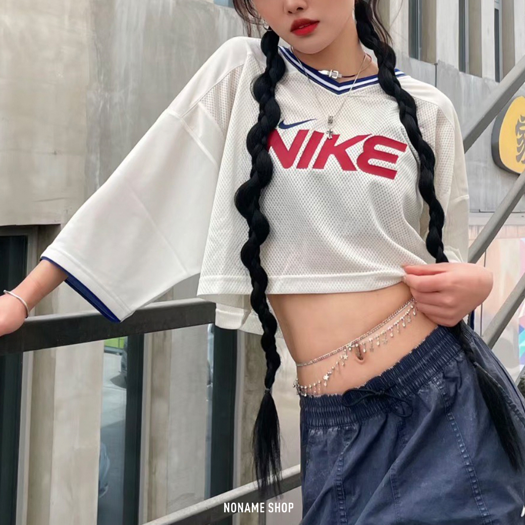 NIKE SPORTSWEAR KYOKA 1972 街舞系列 寬版 網布拼接 短袖 兩色 (女款)