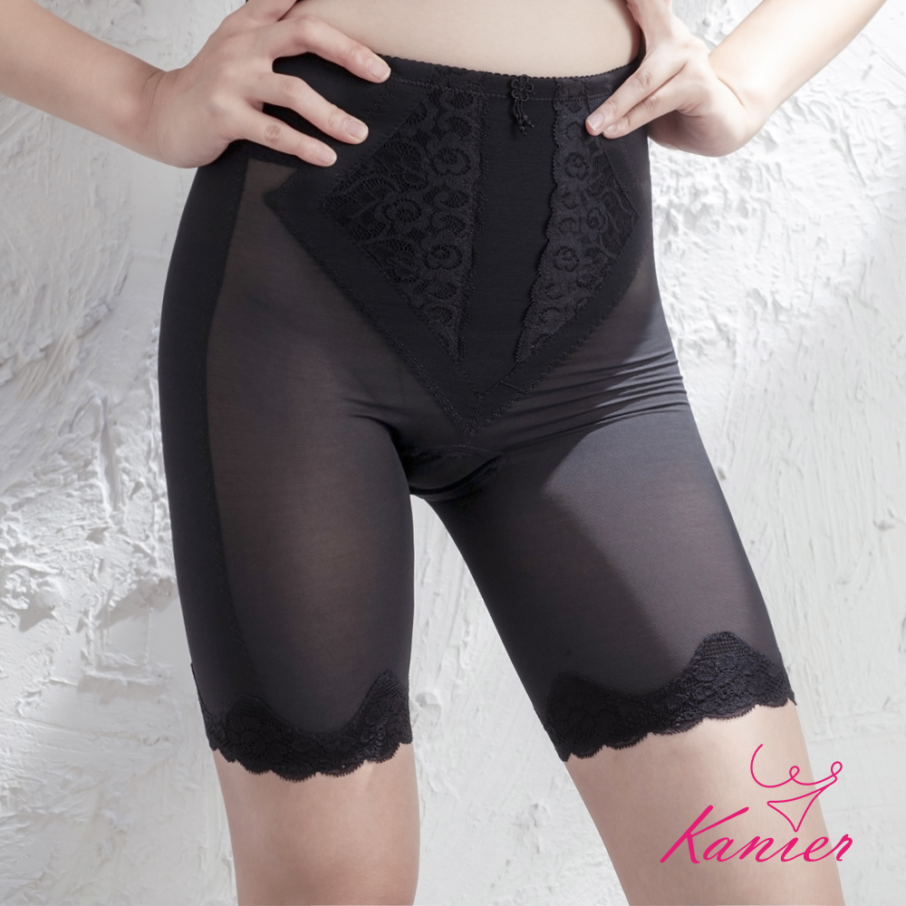 【Kanier卡妮兒】台灣製涼感/吸濕排汗加高四角束褲【 2863 黑 M / L / XL / Q(2XL) / EQ(3XL) 】
