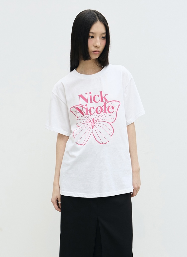 Nick & Nicole BIG BUTTERFLY SLEEVE TOP