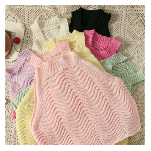 Halterneck Knitted Camisole, Pink, One Size
