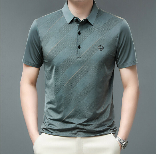 熱推翻領短袖t恤【A22款灰色】尺碼【165/M-190/4XL】【下單後聯絡客服確認發貨尺碼】