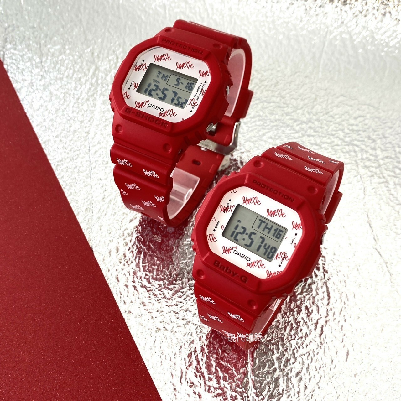 【G-SHOCK】天使與惡魔限量對錶LOV-20B-4D 42.8mm 現代鐘錶