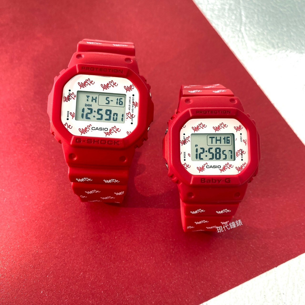 【G-SHOCK】天使與惡魔限量對錶LOV-20B-4D 42.8mm 現代鐘錶